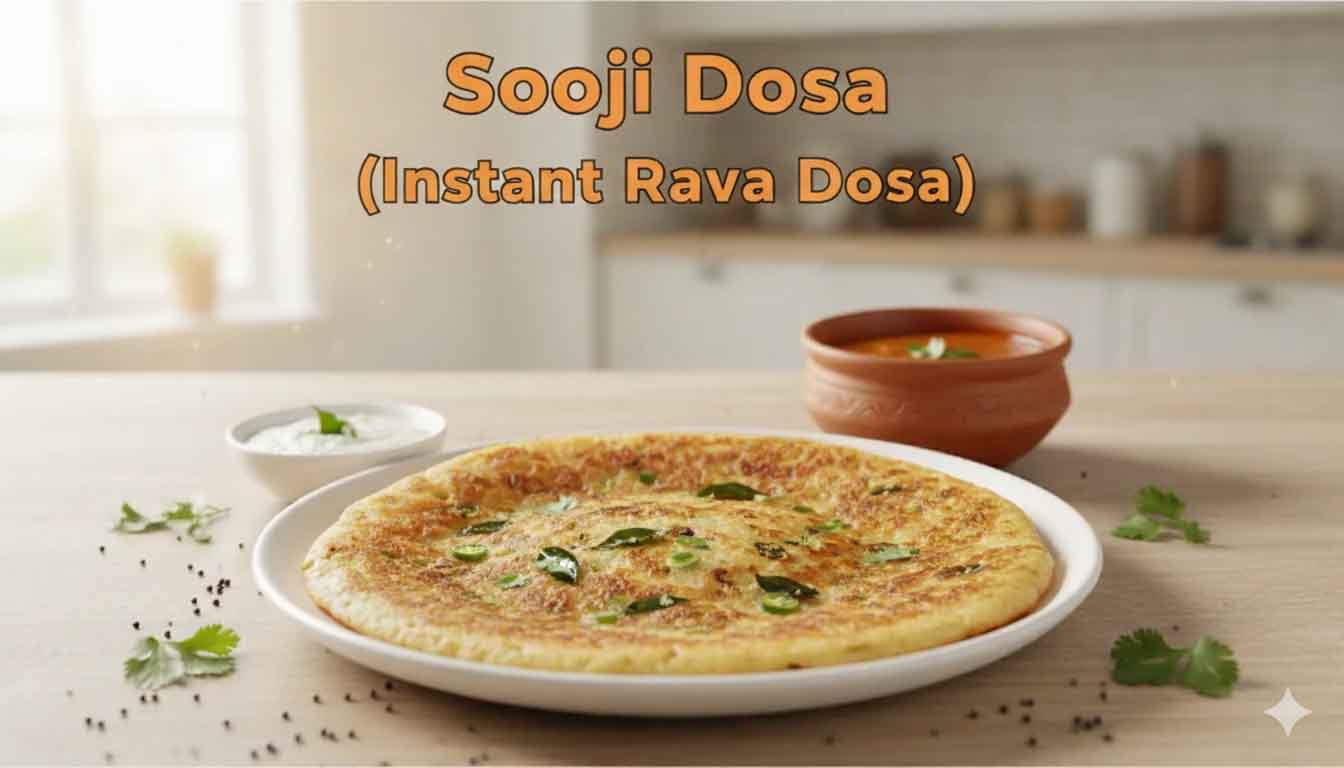 Sooji Dosa (Instant Rava Dosa)