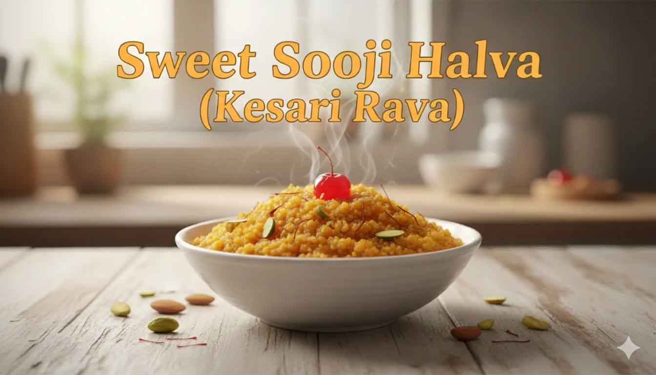 Sweet Sooji Halwa (Kesari Rava)