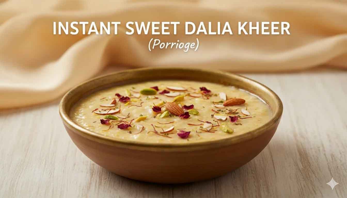 Instant Sweet Dalia Kheer (Porridge)