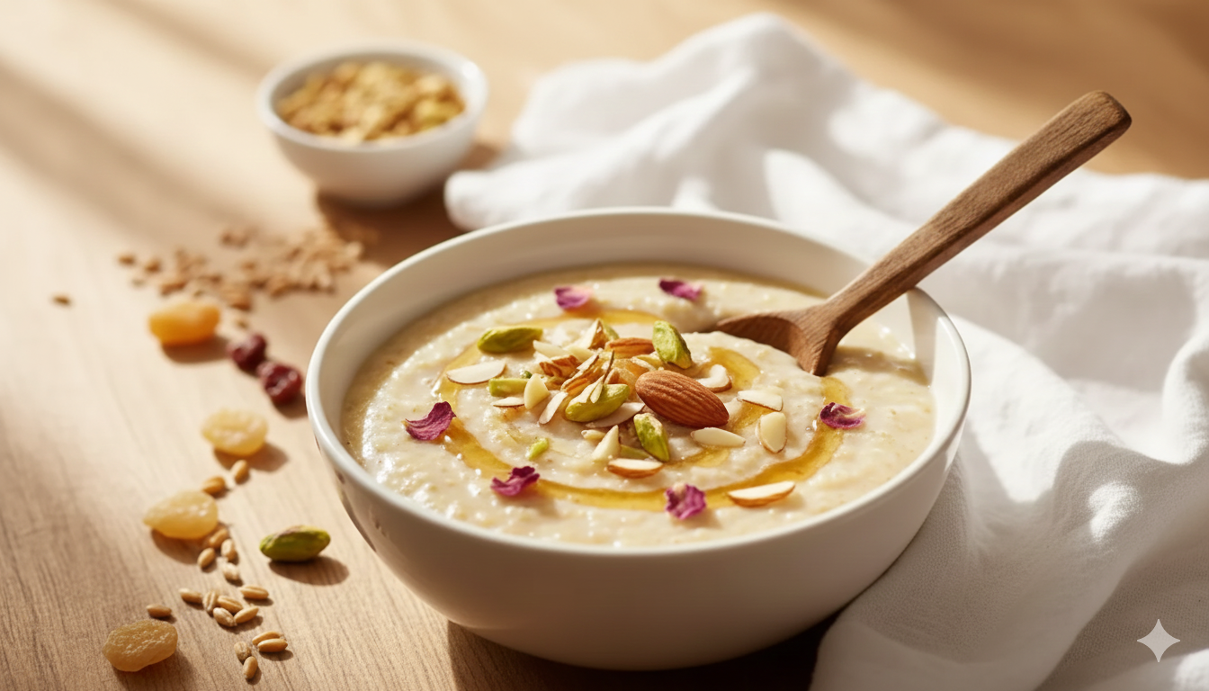 Sweet Dalia Porridge (Meetha Dalia)