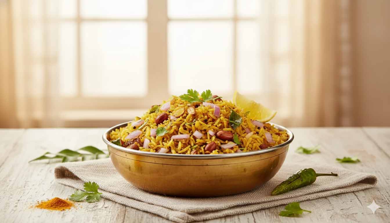 Classic Kanda Poha (Maharashtra Style)