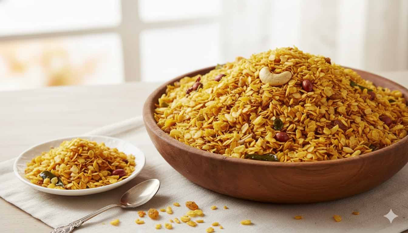 Crispy Poha Chivda (Dry Snack)
