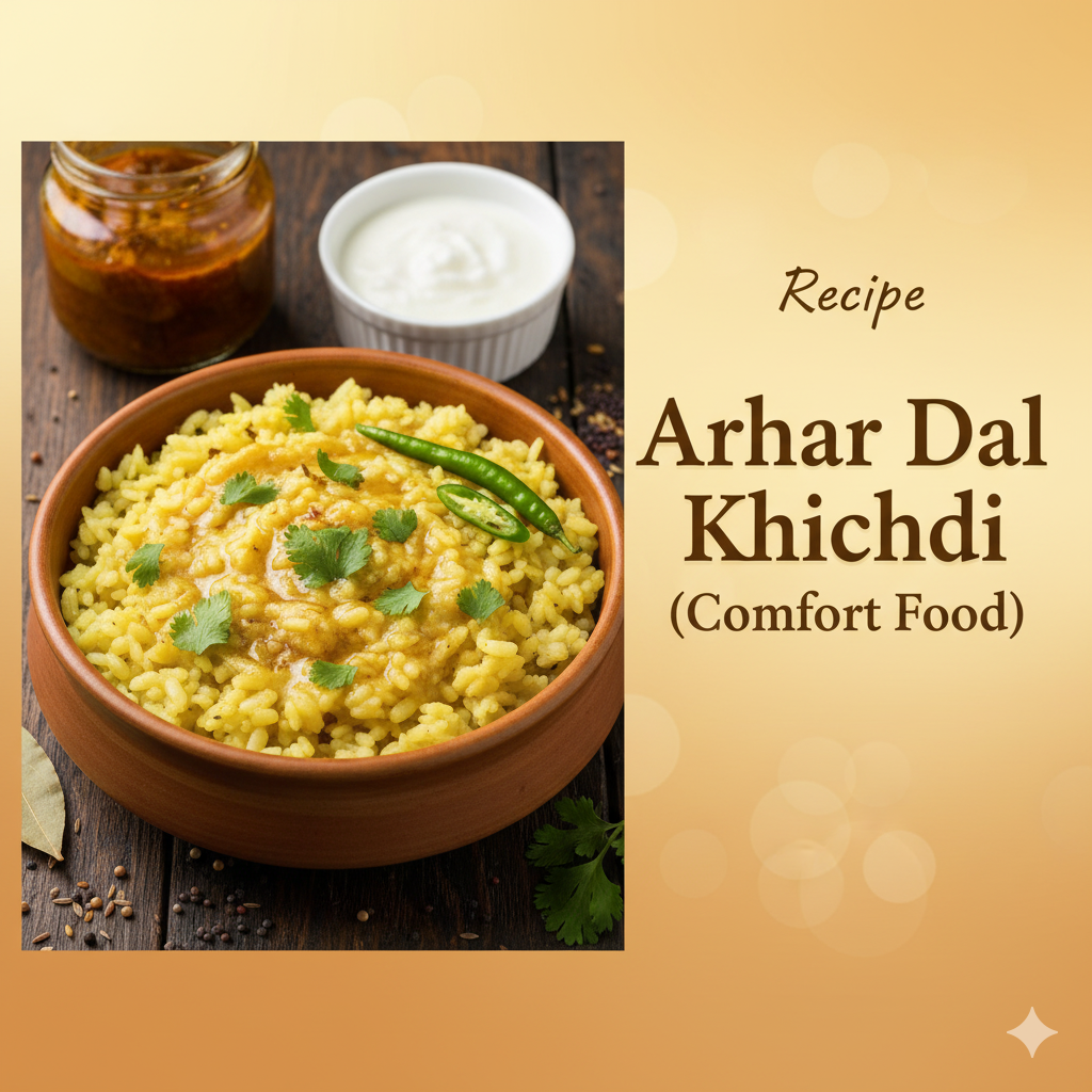Arhar Dal Khichdi (Comfort Food)