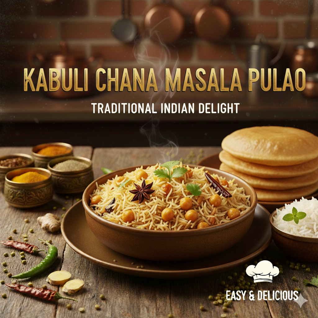 Kabuli Chana Masala Pulao