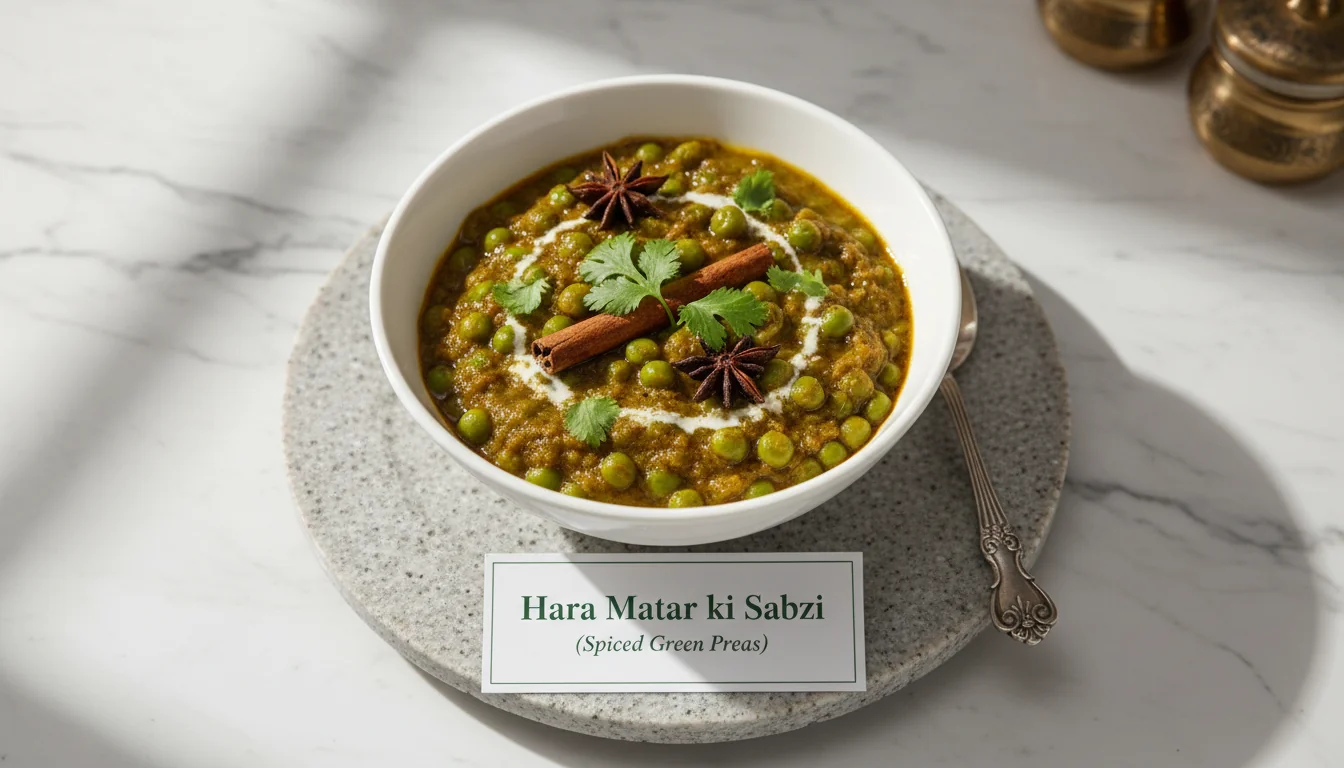 Hara Matar ki Sabzi (Spiced Green Peas)