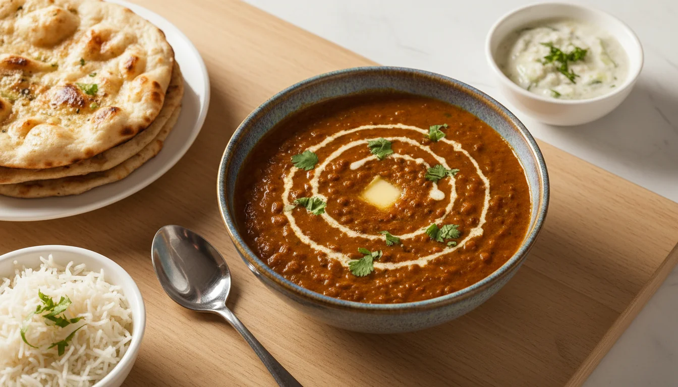 Sarva Dal Makhani (Creamy Mixed Whole Lentil Curry)