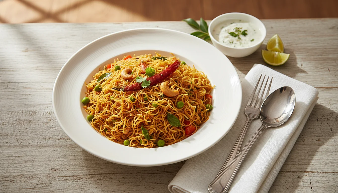 Spicy Tawa Seviyan (Stir-Fried)