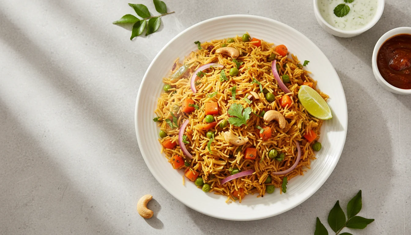 Tangy Vegetable Seviyan Khichdi